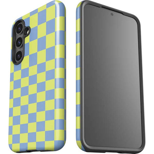 Neon Checkered Galaxy S24 Impact Case